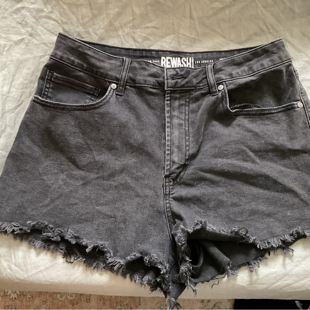 Rewash Women's Charcoal Jean Shorts